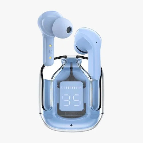 Air31 Wireless Earbuds – Crystal Clear Transparent Design