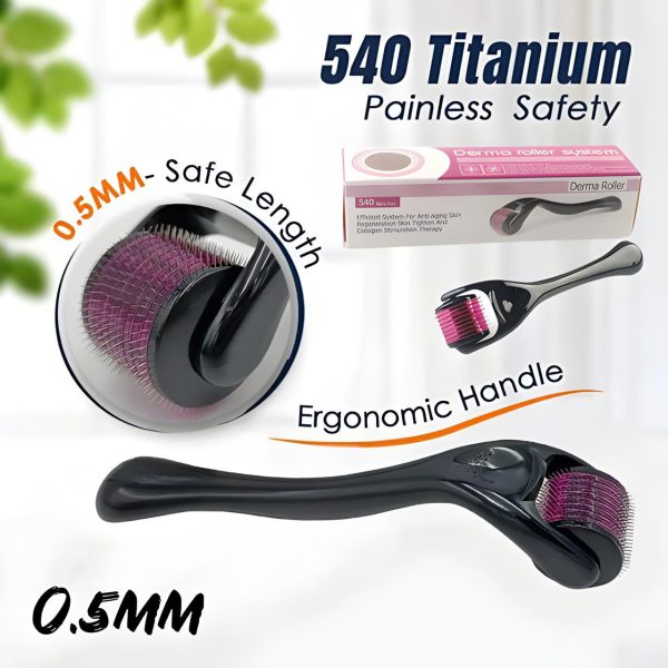 Derma Roller for Hair Regrowth & Skin – Microneedle Therapy for Men & Women