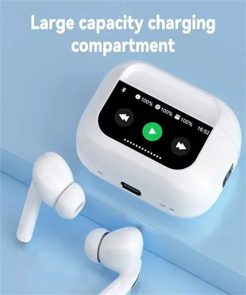 A9 Pro Airpods – ANC & ENC Noise Cancellation, Touch Control, Charging Case