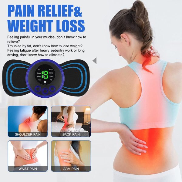 Portable EMS Mini Electric Massager Patch – Muscle Relaxation & Pain Relief