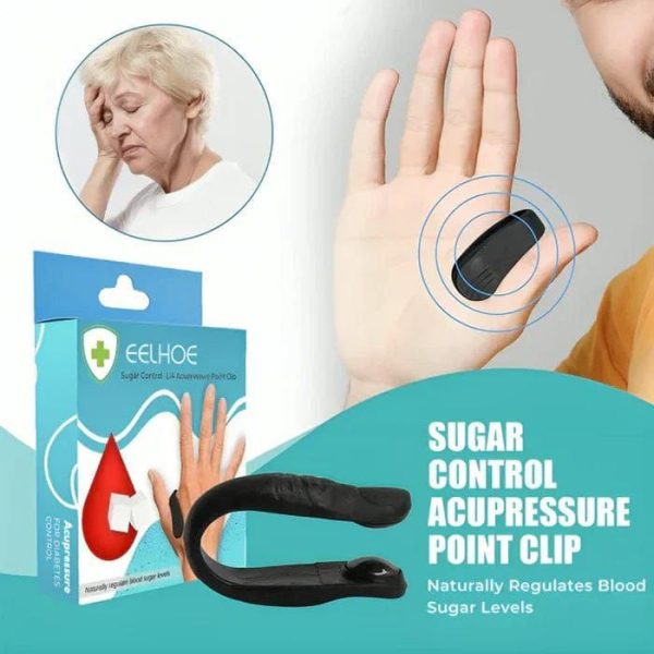 Sugar Control Li4 Acupressure Clip – Stress, Migraine & Tension Relief