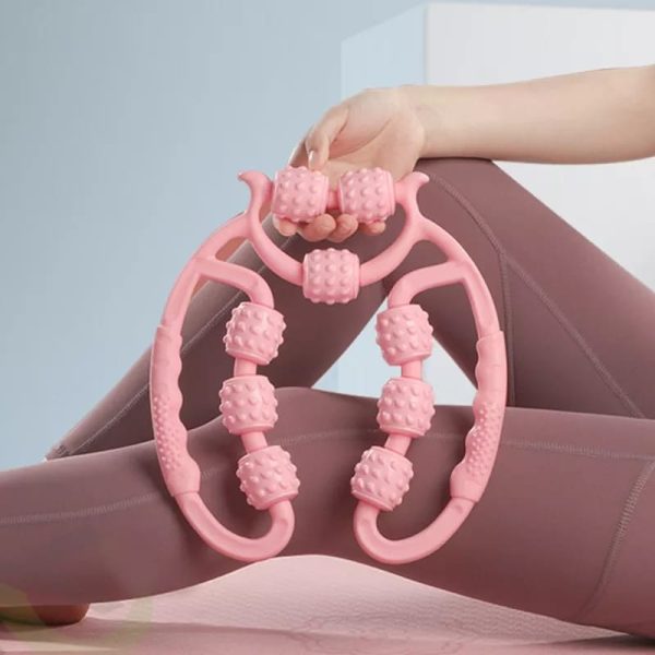 9-Wheel U-Shape Muscle Roller Massager – Trigger Point & Deep Tissue Relief