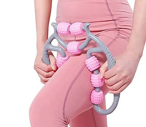 9-Wheel U-Shape Muscle Roller Massager – Trigger Point & Deep Tissue Relief