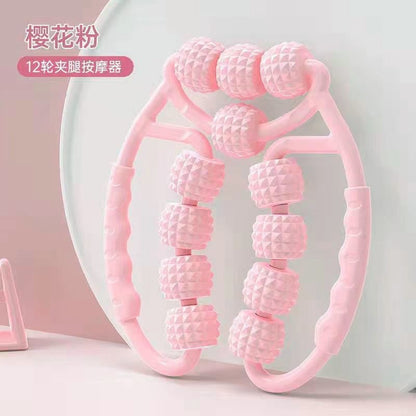 9-Wheel U-Shape Muscle Roller Massager – Trigger Point & Deep Tissue Relief