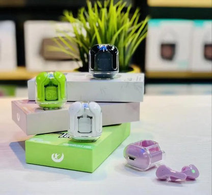 Air31 Wireless Earbuds – Crystal Clear Transparent Design