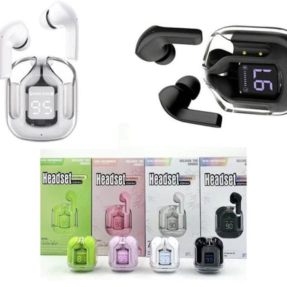 Air31 Wireless Earbuds – Crystal Clear Transparent Design