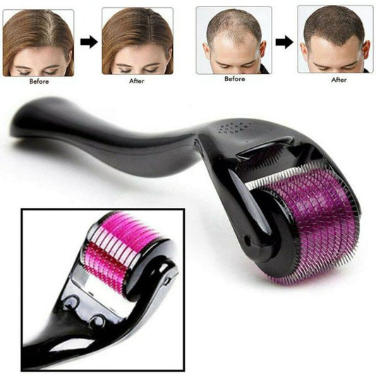 Derma Roller for Hair Regrowth & Skin – Microneedle Therapy for Men & Women