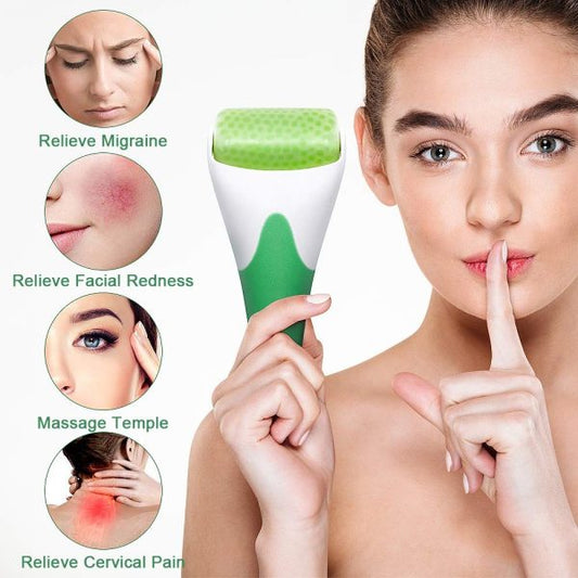 Marzahar Ice Roller – Cold Gel Face & Eye Massager for Puffiness, Wrinkles & Smooth Skin