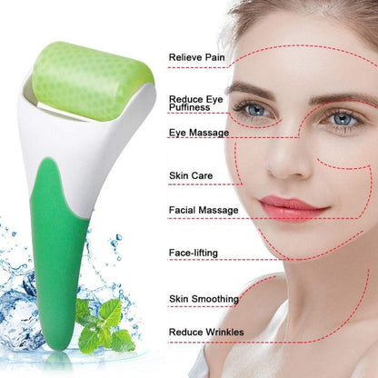 Marzahar Ice Roller – Cold Gel Face & Eye Massager for Puffiness, Wrinkles & Smooth Skin