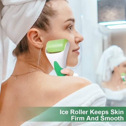 Marzahar Ice Roller – Cold Gel Face & Eye Massager for Puffiness, Wrinkles & Smooth Skin