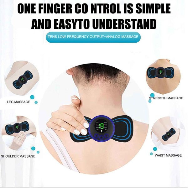 Portable EMS Mini Electric Massager Patch – Muscle Relaxation & Pain Relief