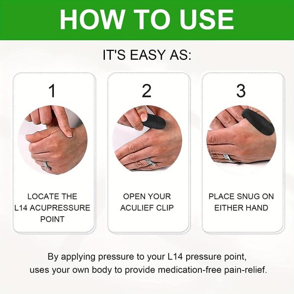 Sugar Control Li4 Acupressure Clip – Stress, Migraine & Tension Relief